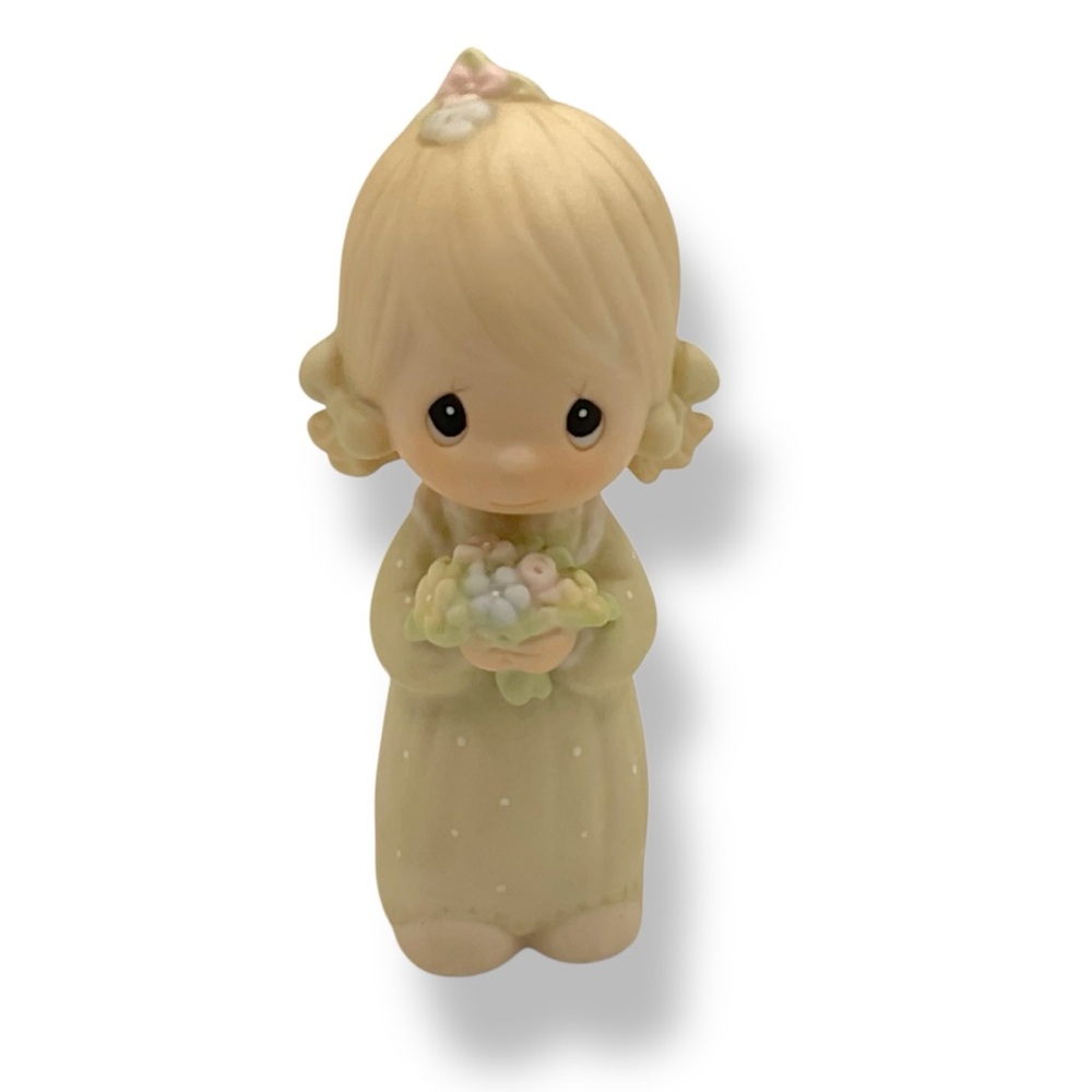 Precious Moments Figurine Junior‎ Bridesmaid Wedding Day Girl Bridal Gift 1983